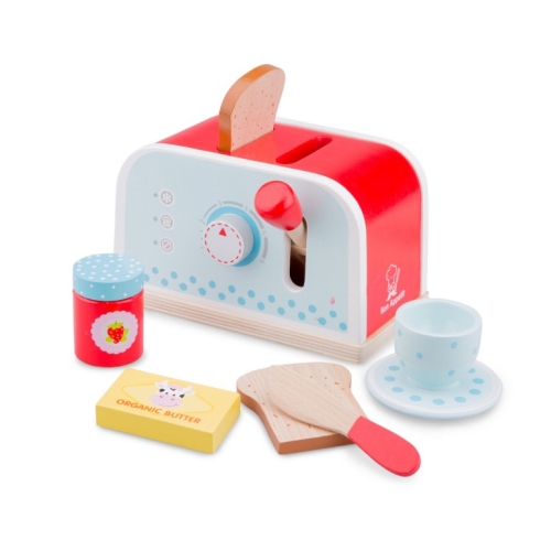 Nuevo Classic Toys Toaster Red con azul